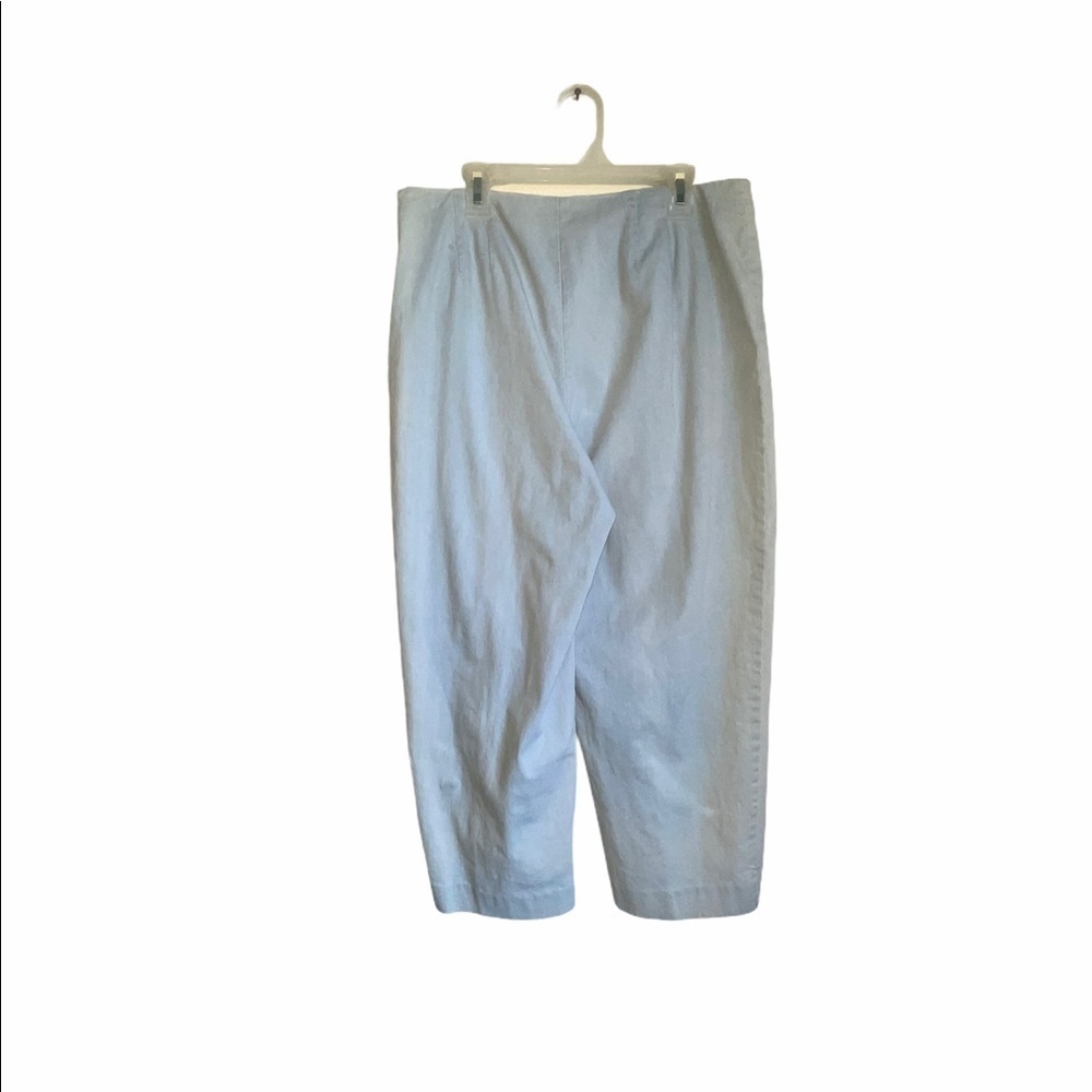 Talbots Petites Chambray Capri Pants Size 12 - Picture 10 of 11